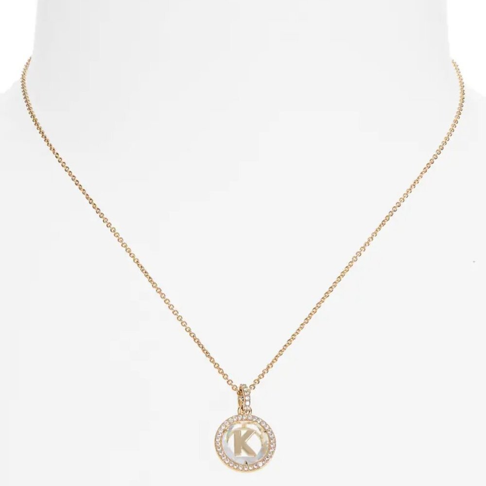 NADRI Round 'K' Initial Pendant Necklace